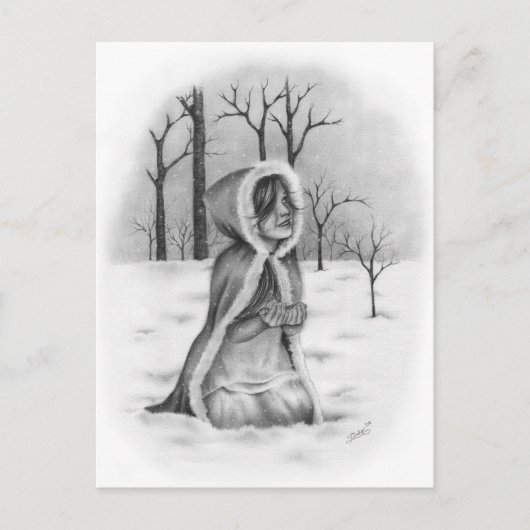 Carte postale de Noël de Noël pour les flocs à nei (Devant)