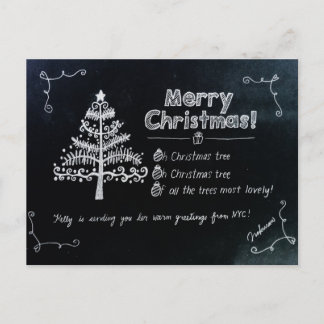 Carte postale de Noël de NYC