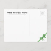 Carte postale de Noël de Père Noël à un enfant (Dos)