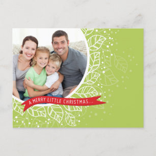 CARTE POSTALE DE NOËL DE PHOTO : : feuillage 2