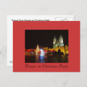 Carte postale de Noël de Prague (Devant / Derrière)