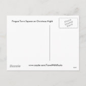 Carte postale de Noël de Prague (Dos)
