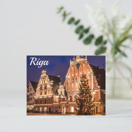 Carte postale de Noël de Riga (Debout devant)