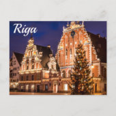 Carte postale de Noël de Riga (Devant)