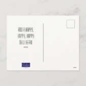 Carte postale de Noël de tricot de pingouin (Dos)