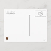 Carte postale de Noël de trois hiboux (Dos)