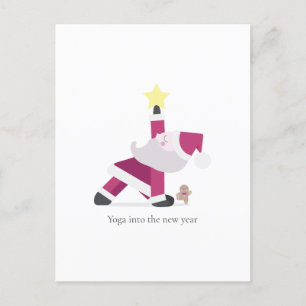 Carte postale de Noël de Yogi Père Noël