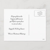 Carte postale de Noël demi-lune Père Noël (Dos)