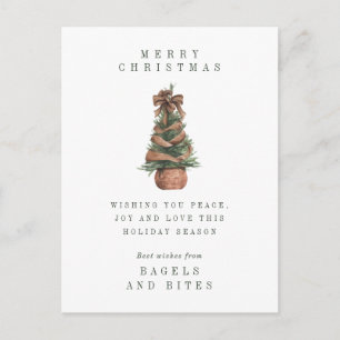 CARTE POSTALE DE NOËL D'ENTREPRISE   Sapin de Noël