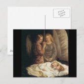 Carte postale de Noël des anges gardiens (Devant / Derrière)