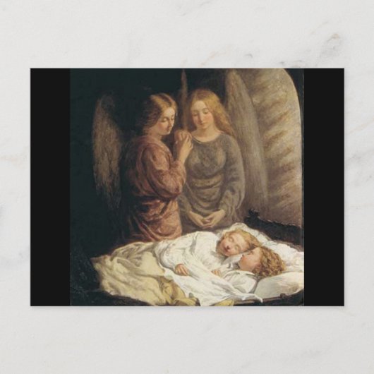 Carte postale de Noël des anges gardiens (Devant)