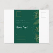 Carte postale de Noël des fêtes d'affaires (Dos)