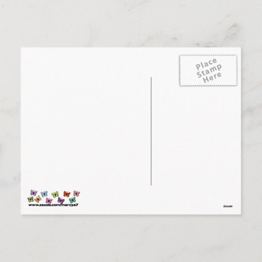 Carte postale de Noël Dragonfly (Dos)