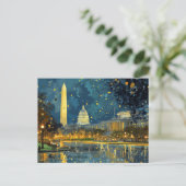 Carte postale de Noël du Capitole américain (Debout devant)
