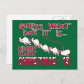 Carte postale de Noël du chameau (Devant / Derrière)