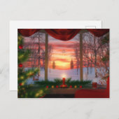 Carte postale de Noël du paradis (Devant / Derrière)