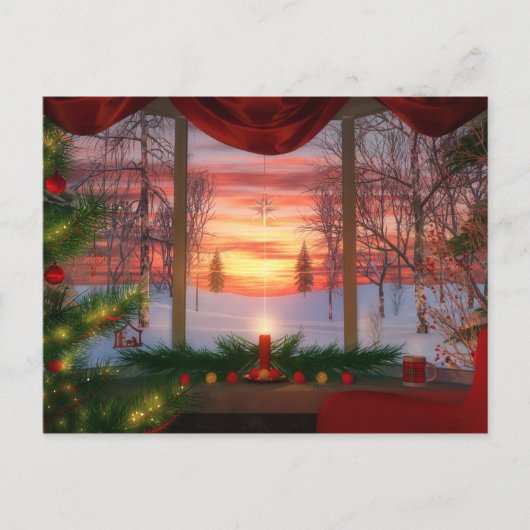 Carte postale de Noël du paradis (Devant)