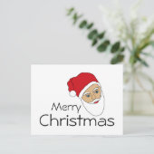 Carte postale de Noël du Père Noël (Debout devant)