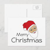 Carte postale de Noël du Père Noël (Devant / Derrière)