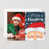 Carte postale de Noël du Père Noël (Devant / Derrière)
