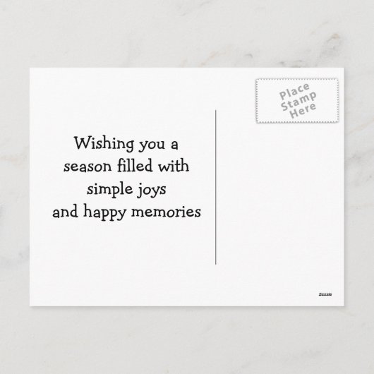 Carte postale de Noël du Père Noël (Dos)