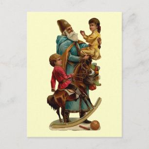 Carte postale de Noël du père vintage