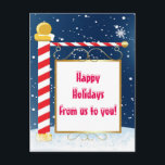 Carte postale de Noël du Pôle Nord<br><div class="desc">Carte postale de Noël du Pôle Nord. Contactez-moi pour obtenir une commande personnalisée ou une coloration personnalisée.</div>