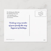 Carte postale de Noël du professionnel des soins p (Dos)