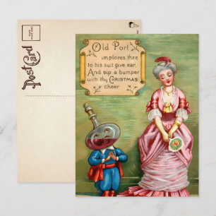 Carte postale de Noël du Vieux-Port de Victoria 