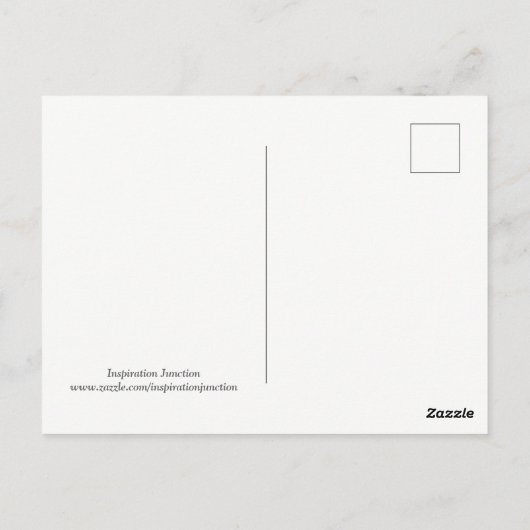 Carte postale de Noël du village de la Nouvelle-An (Dos)