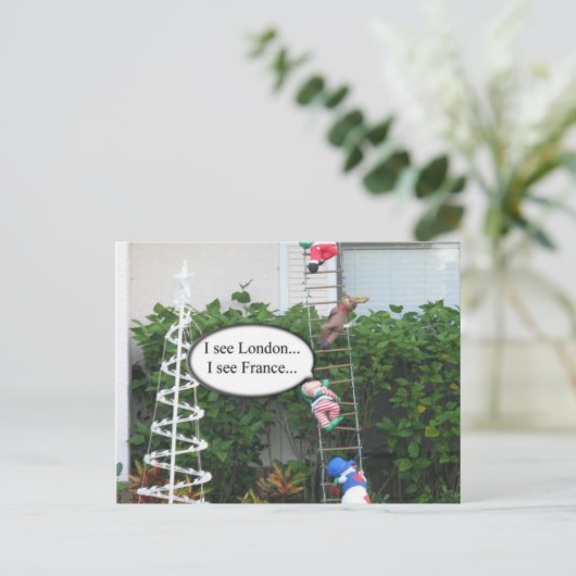 Carte postale de Noël Elf (Debout devant)