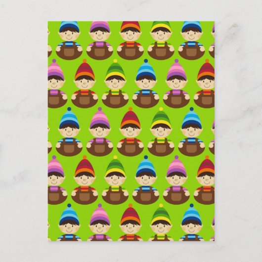 Carte postale de Noël Elf Repeat (Devant)