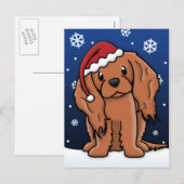 Carte postale de Noël espagnole Kawaii Ruby Cavali (Devant / Derrière)