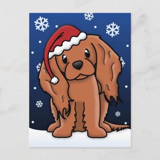 Carte postale de Noël espagnole Kawaii Ruby Cavali (Devant)