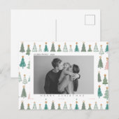 Carte postale de Noël et de vacances personnalisée (Devant / Derrière)