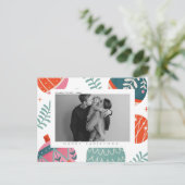 Carte postale de Noël et de vacances personnalisée (Debout devant)