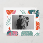 Carte postale de Noël et de vacances personnalisée (Devant / Derrière)