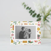 Carte postale de Noël et de vacances personnalisée (Debout devant)