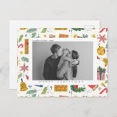 Carte postale de Noël et de vacances personnalisée (Devant / Derrière)