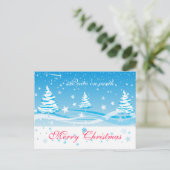 Carte postale de Noël étoilée (Debout devant)