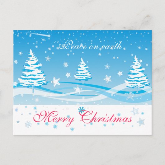 Carte postale de Noël étoilée (Devant)
