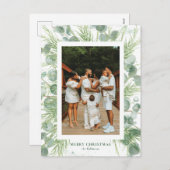 Carte postale de Noël Eucalyptus et Pine (Devant / Derrière)