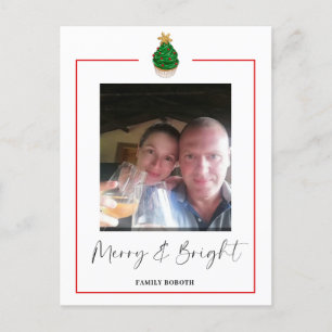 Carte postale de Noël Famille Photo Appartement Fê