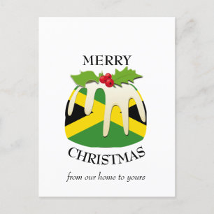 Carte postale de Noël Festidding JAMAICA FLAG