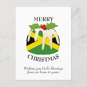 Carte postale de Noël Festidding JAMAICA FLAG