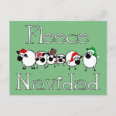 Carte postale de Noël Fleece Navidad Funny (Devant)