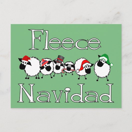 Carte postale de Noël Fleece Navidad Funny (Devant)