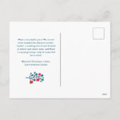 Carte postale de Noël florale scandinave (Dos)