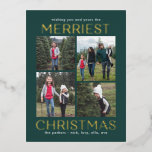 Carte postale de Noël FOIL Solide Clean<br><div class="desc">Célébrez la saison avec cette carte moderne et élégante de Berry Berry Sweet. Visitez berryberrysweet.com pour des papeteries et des cadeaux personnalisés !</div>