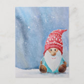 Carte postale de Noël Gnome mignonne | Vacances fa (Devant)